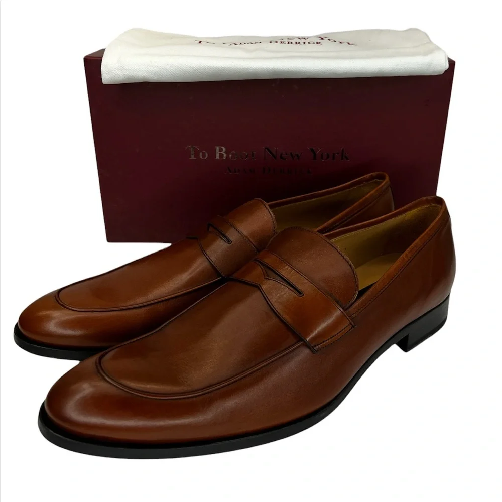 To Boot New York Adam Derrick 427 Dearborn Butter Leather Slip On Loafer Shoes - Picture 2 of 15